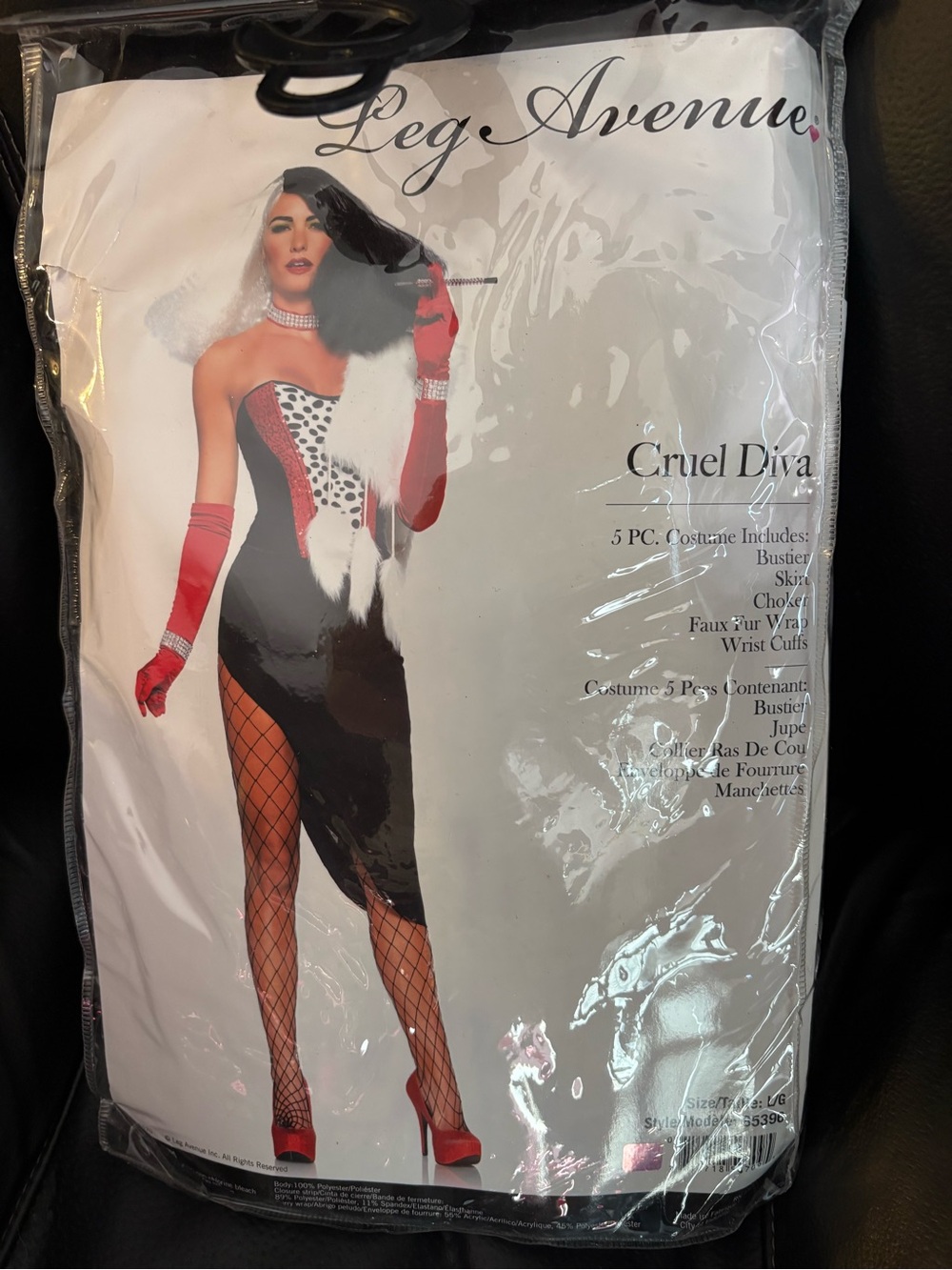 Leg Avenue Cruel Diva Costume size Large